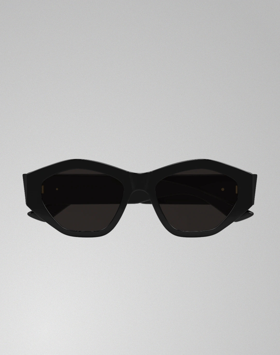 Bottega Veneta BV1408S-001 – Lunettes de soleil surdimensionnée noir (M)