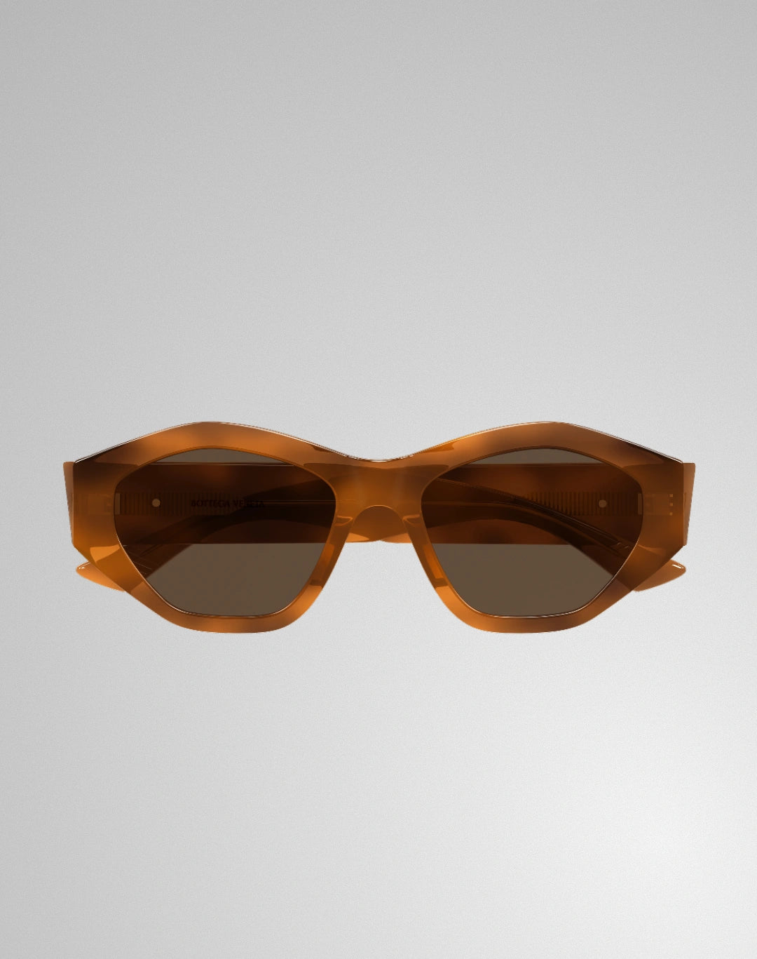 Bottega Veneta BV1408S-002 – Lunettes de soleil surdimensionnée havane (M)