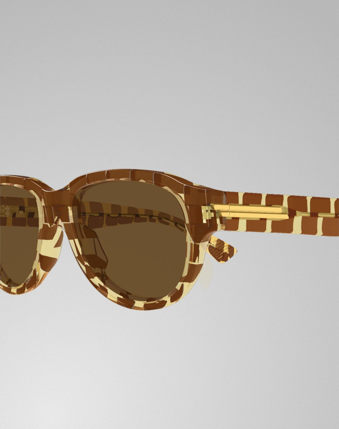 Bottega Veneta BV1410S-004 – Lunettes de soleil pilote brun (M)