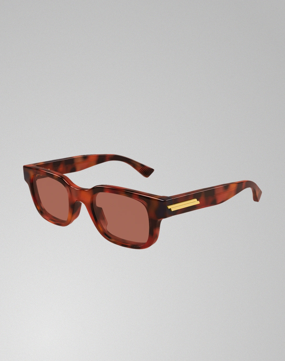 Bottega Veneta BV1411S-002 – Lunettes de soleil rectangulaire havane (M)