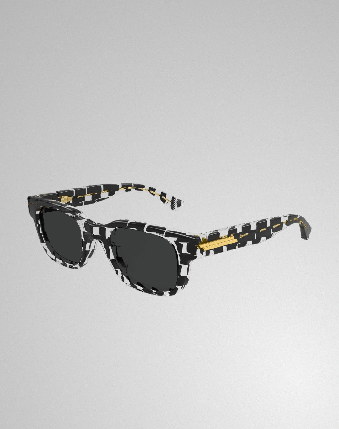 Bottega Veneta BV1411S-004 – Lunettes de soleil rectangulaire noir (M)