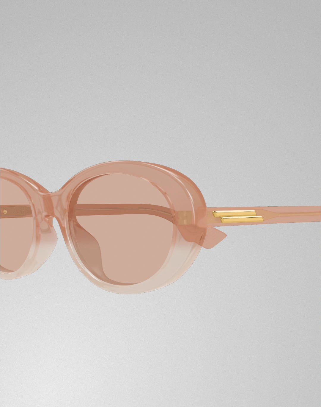 Bottega Veneta BV1415SK-004 – Lunettes de soleil ovale rose (M)