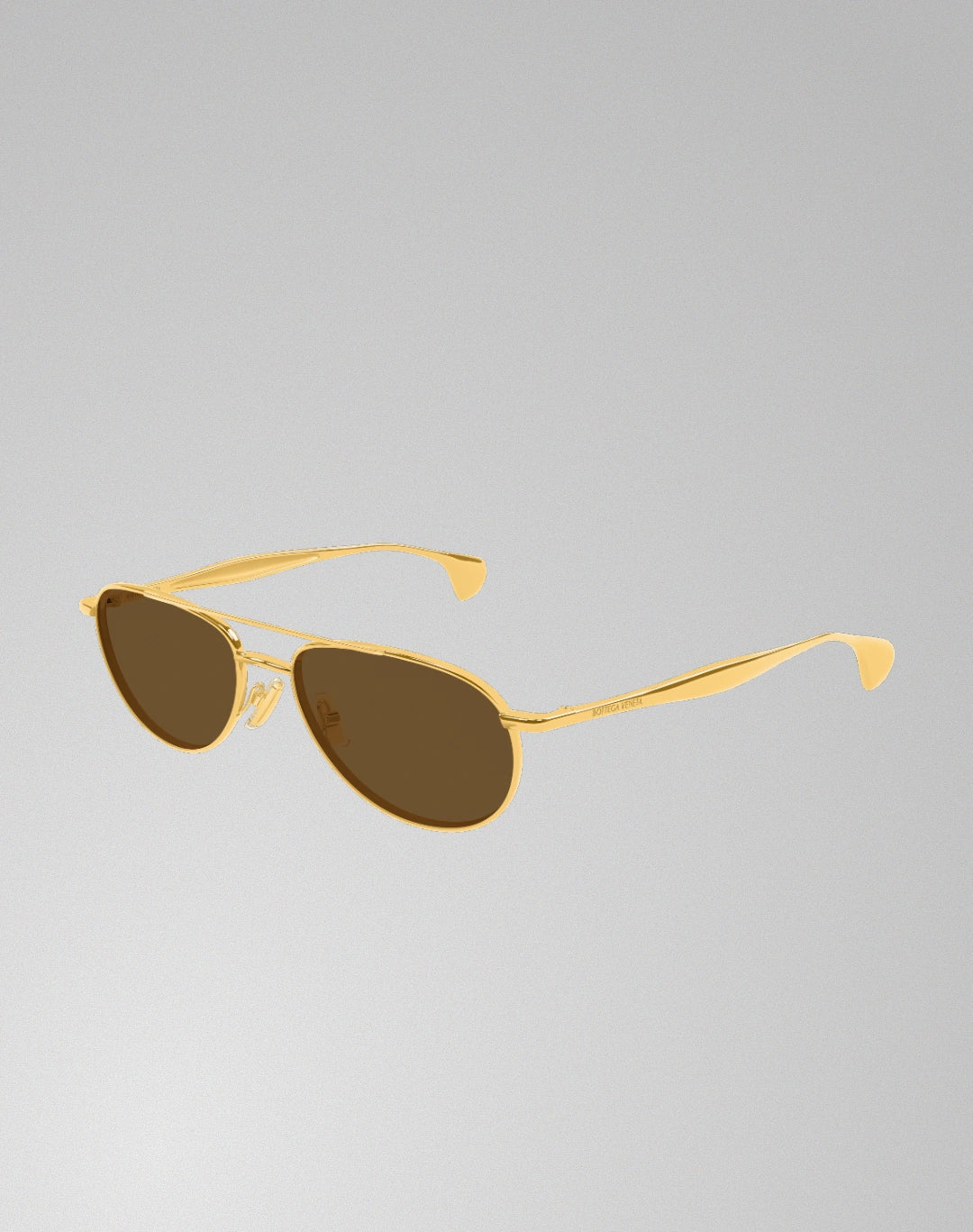 Bottega Veneta BV1419S-001 – Lunettes de soleil Aviateur or (XL)
