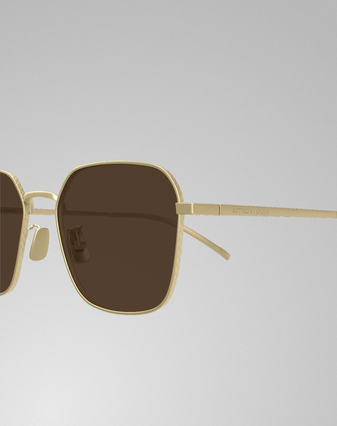 Bottega Veneta BV1422SA-001 – Lunettes de soleil Carrée bronze (L)