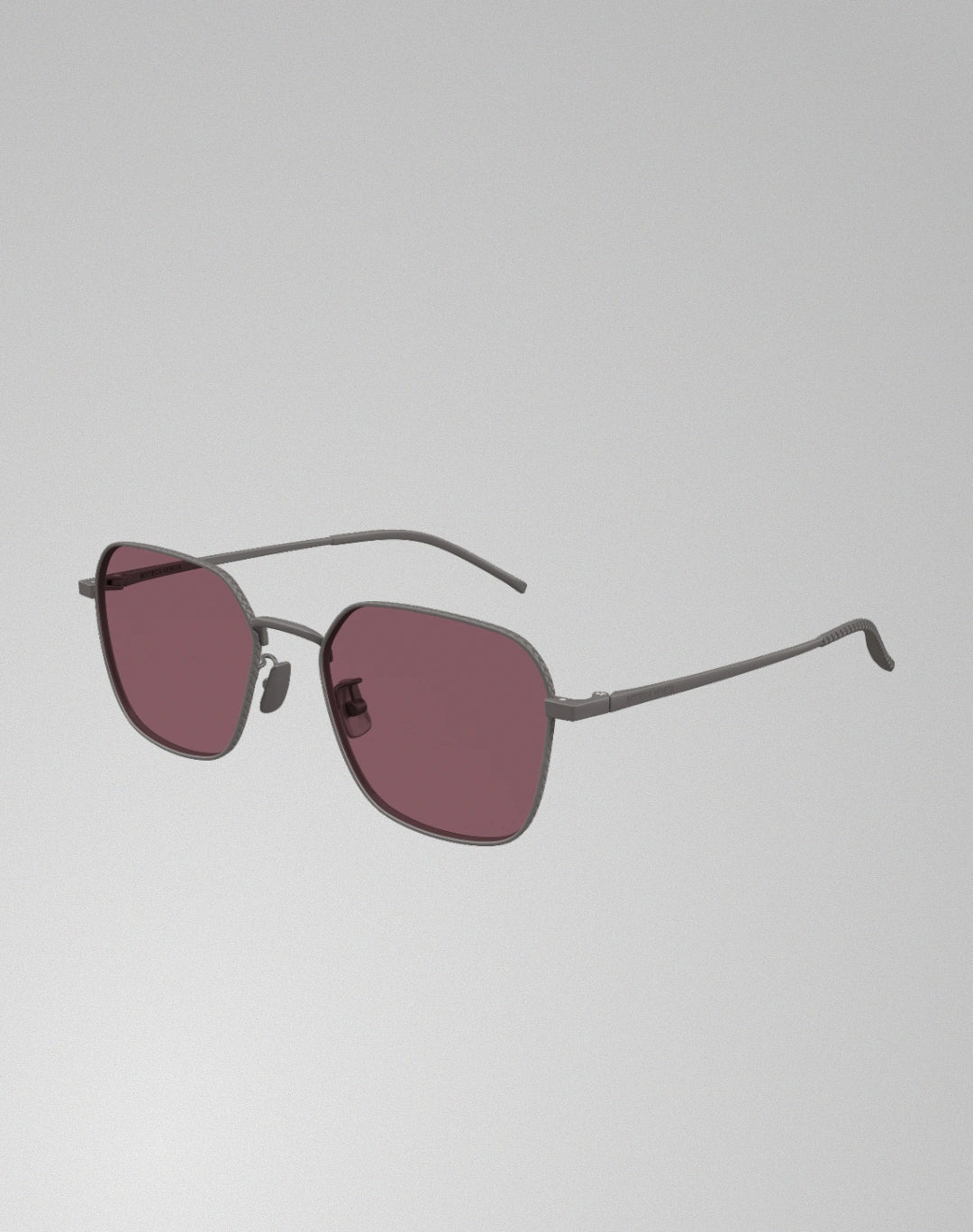Bottega Veneta BV1422SA-003 – Lunettes de soleil Carrée ruthénium (L)