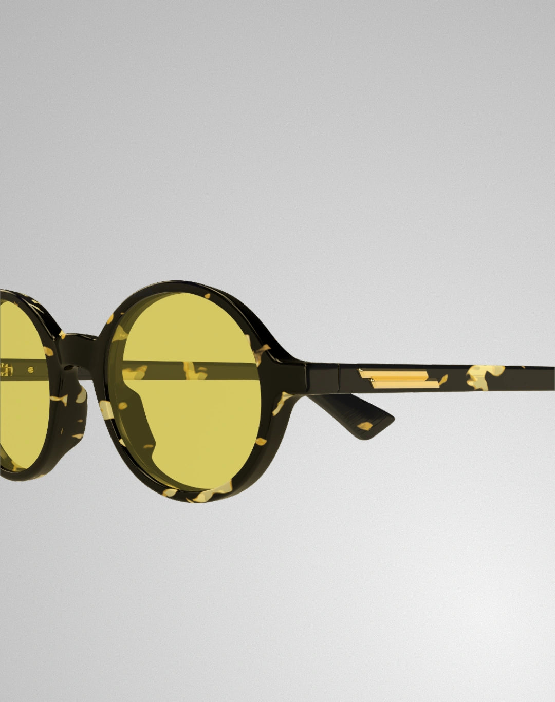 Bottega Veneta BV1430S-004 – Lunettes de soleil ronde gris (S)