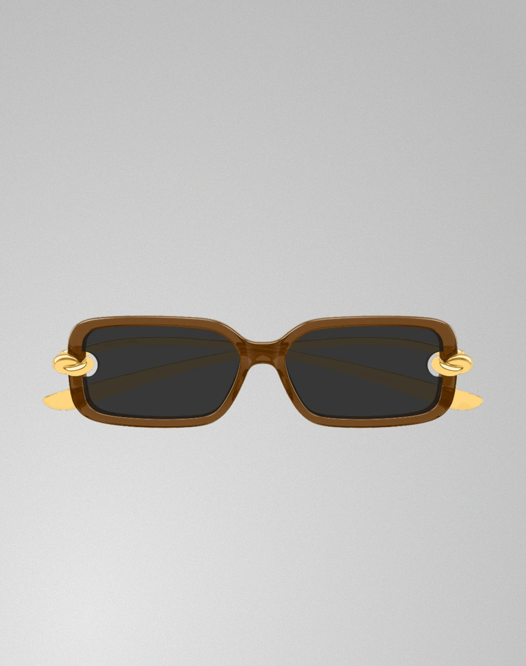 Bottega Veneta BV1439S-005 – Lunettes de soleil rectangulaire brun (L)