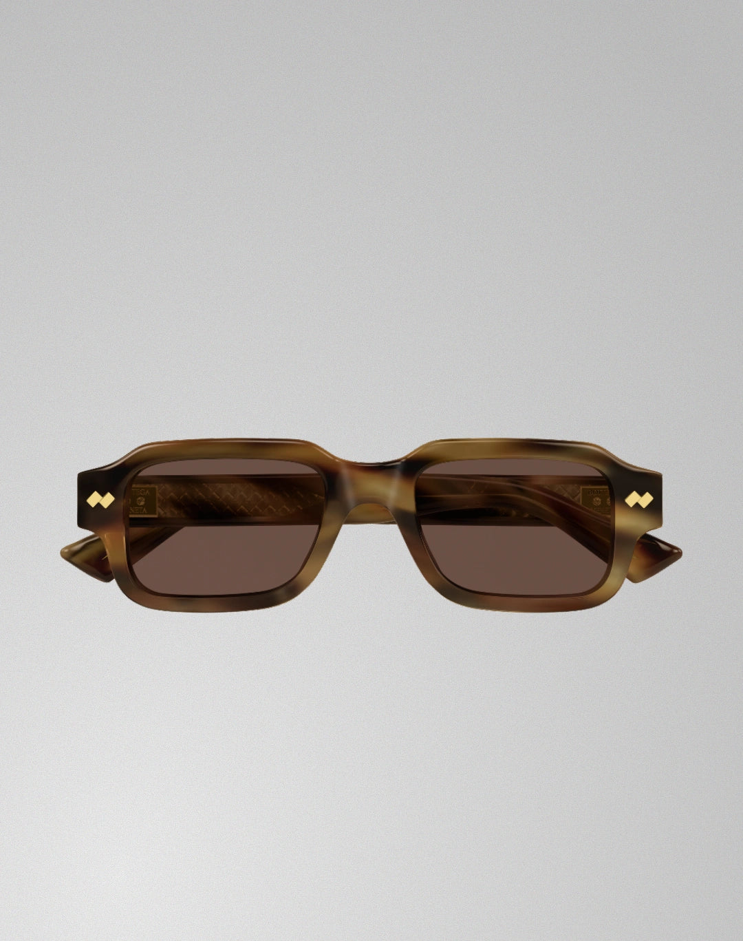Bottega Veneta BV1442S-002 – Lunettes de soleil carrée havane (M)