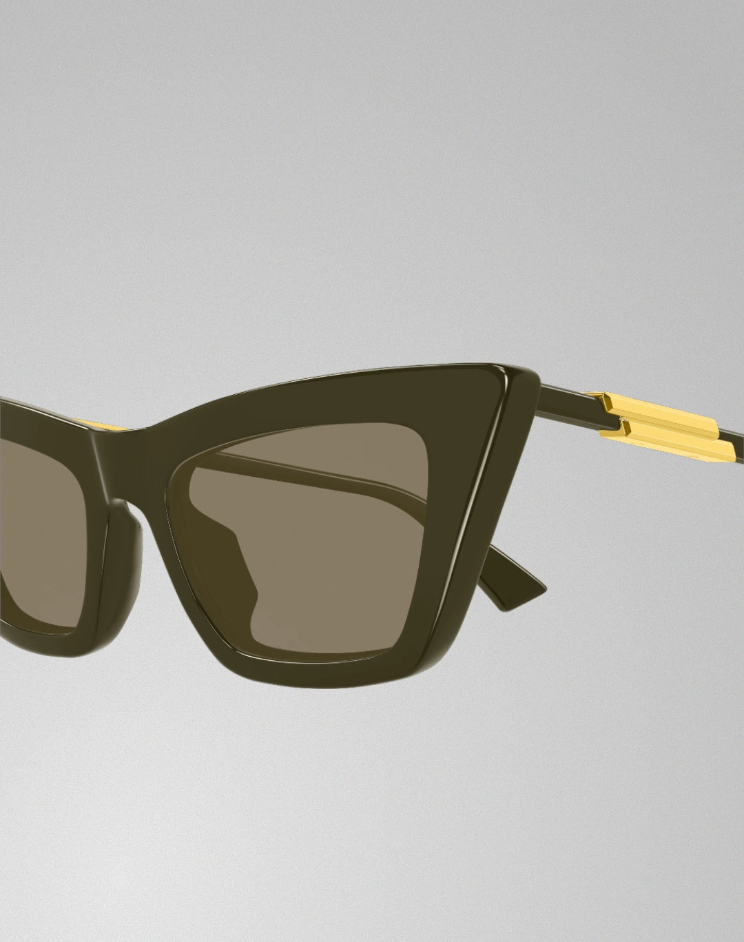 Bottega Veneta BV1446S-005 – Lunettes de soleil oeil de chat vert (M)