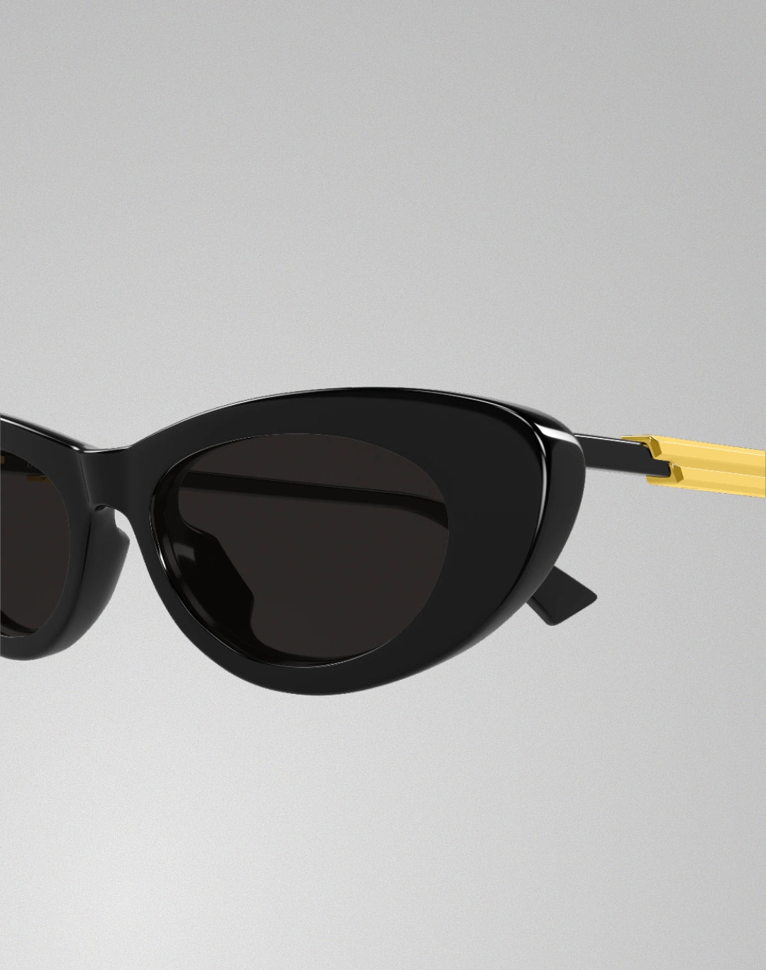 Bottega Veneta BV1447S-001 – Lunettes de soleil ovale noir (S)