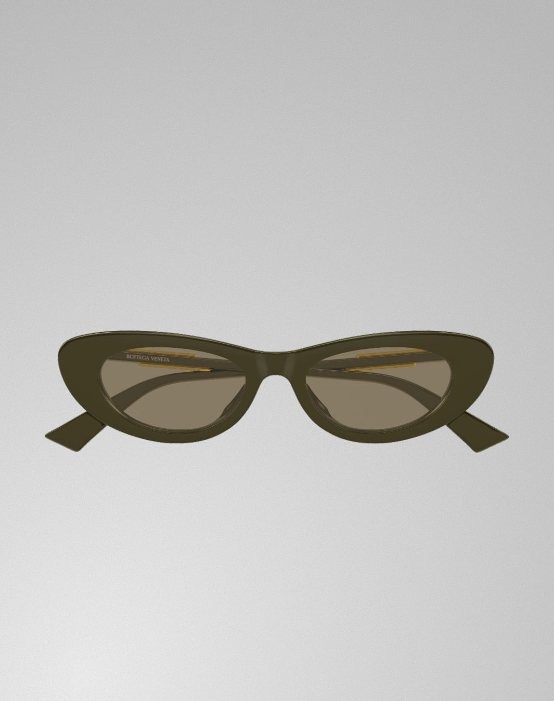 Bottega Veneta BV1447S-005 – Lunettes de soleil ovale vert (S)