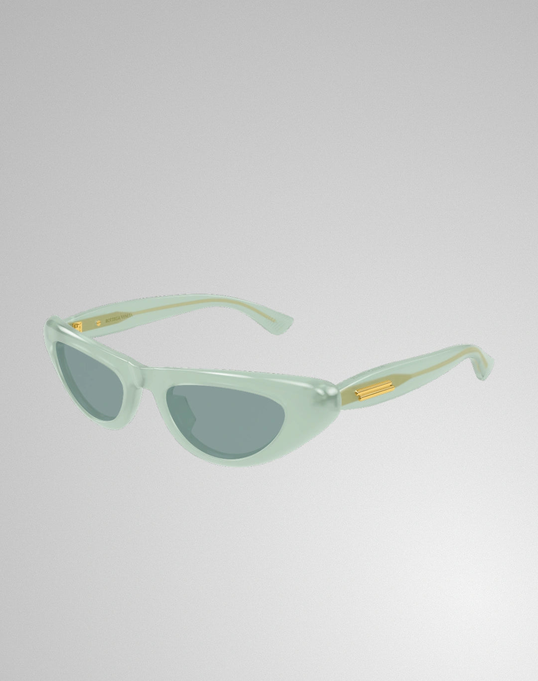 Bottega Veneta BV1450S-003 – Lunettes de soleil œil de chat vert (M)