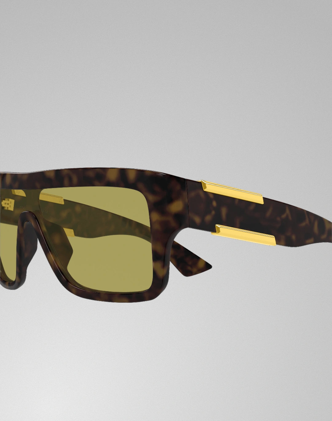 Bottega Veneta BV1451S-002 – Lunettes de soleil masque havane (M)