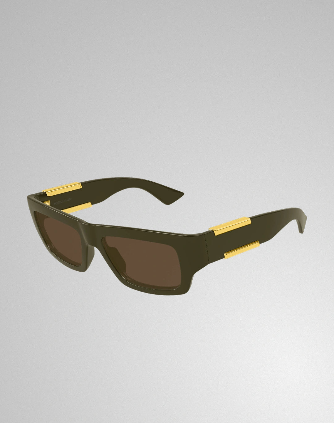 Bottega Veneta BV1452S-003 – Lunettes de soleil rectangulaire vert (M)