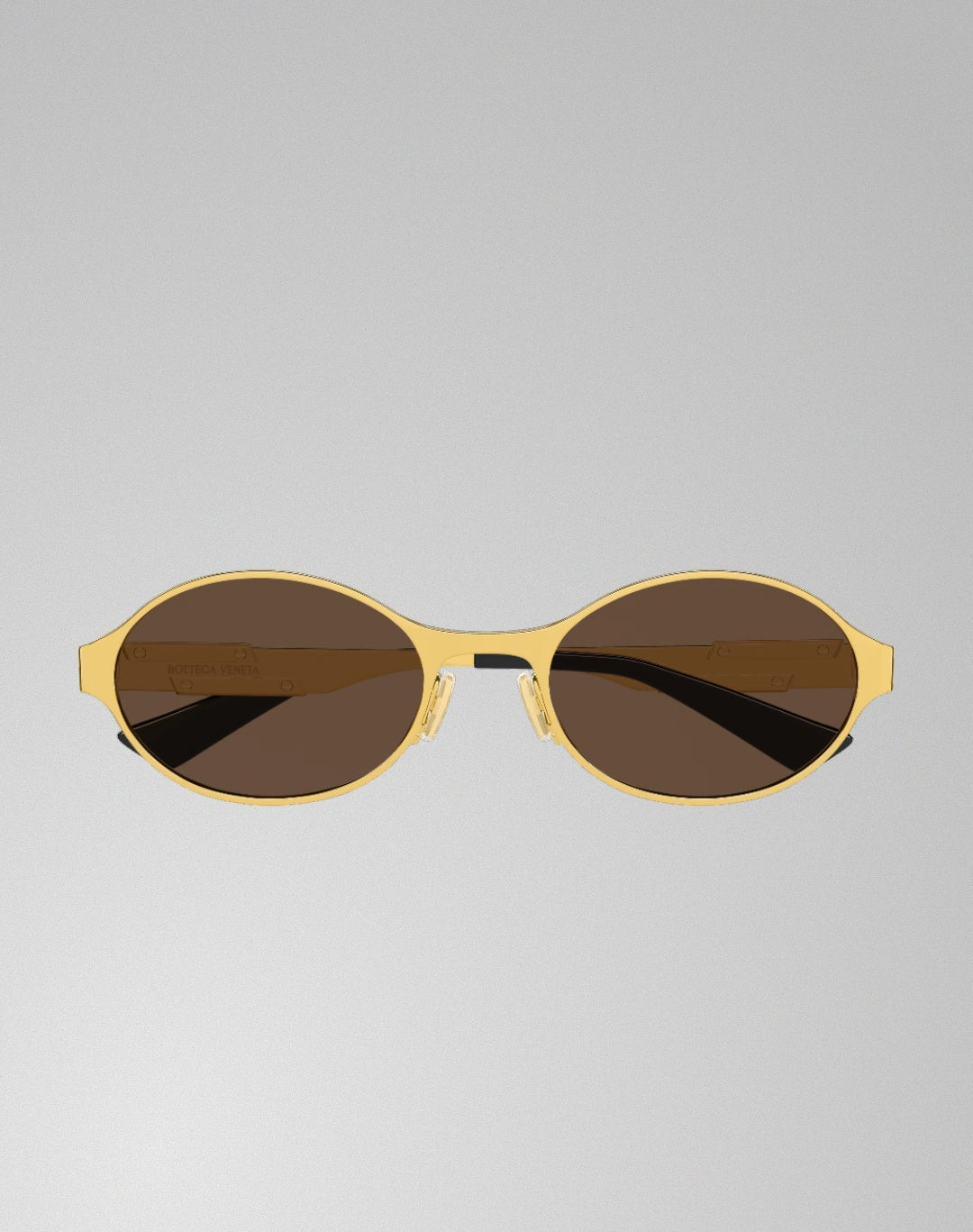 Bottega Veneta BV1456S-001 – Lunettes de soleil ovale or (L)