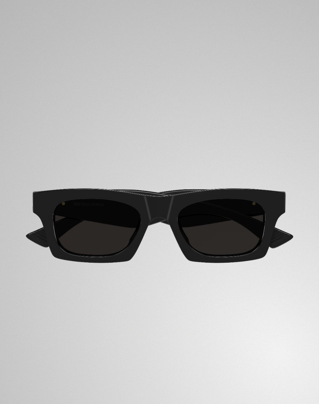 Bottega Veneta BV1457S-001 – Lunettes de soleil rectangulaire noir (M)