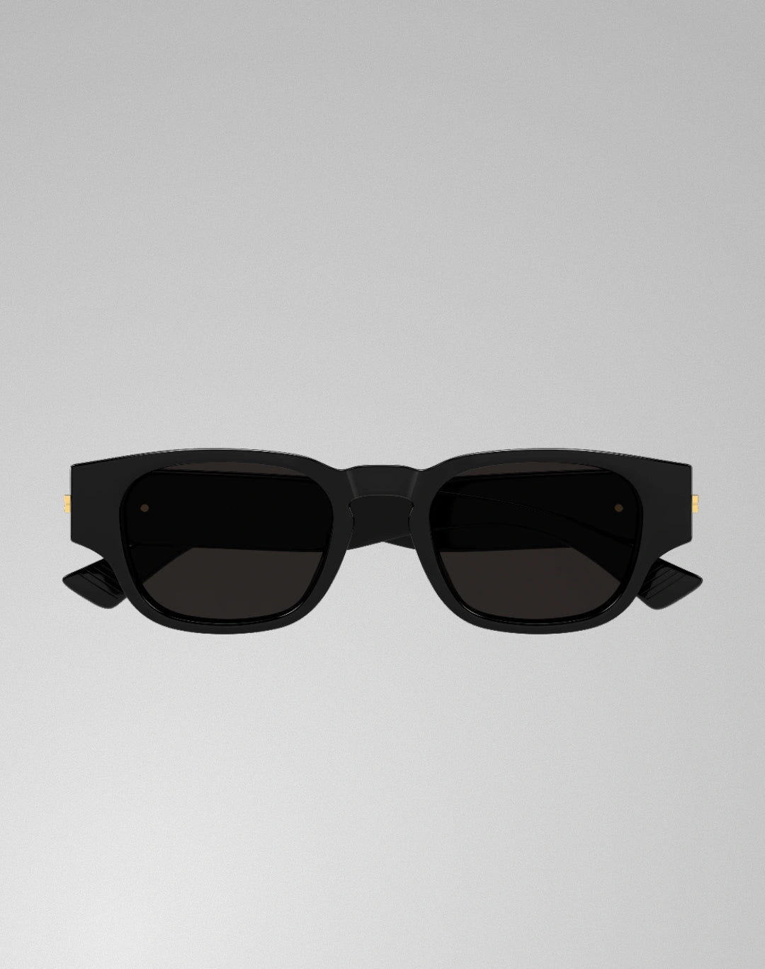 Bottega Veneta BV1460S-001 – Lunettes de soleil rectangulaire noir (M)
