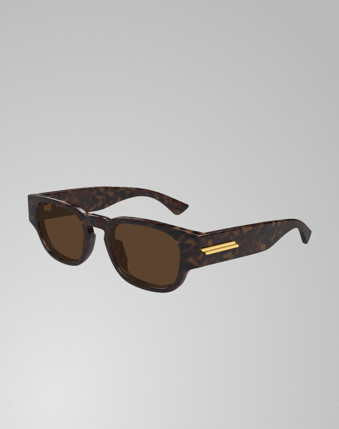 Bottega Veneta BV1460S-002 – Lunettes de soleil rectangulaire havane (M)