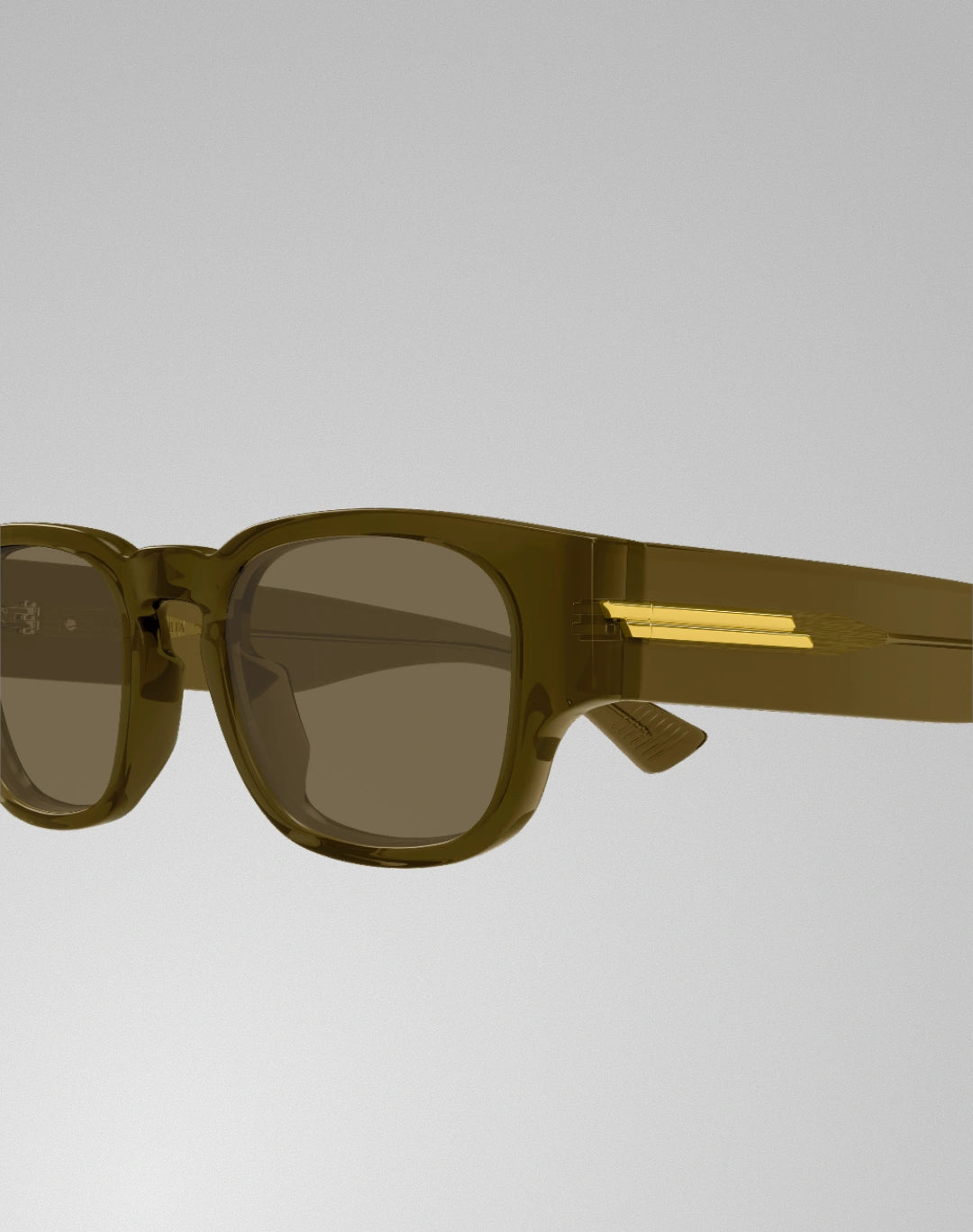 Bottega Veneta BV1460S-004 – Lunettes de soleil rectangulaire brun (M)