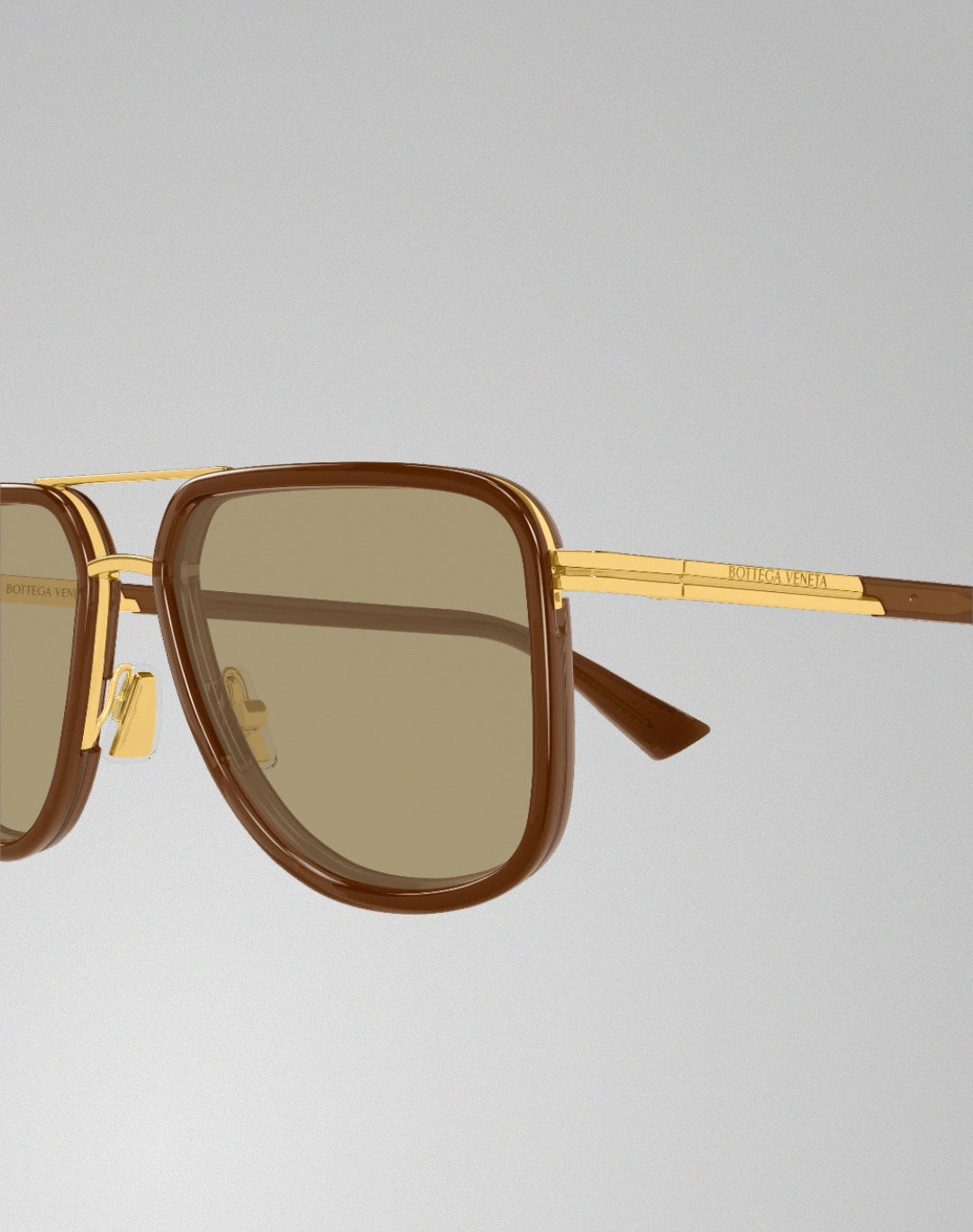 Bottega Veneta BV1463S-003 – Lunettes de soleil caravane brun (XL)