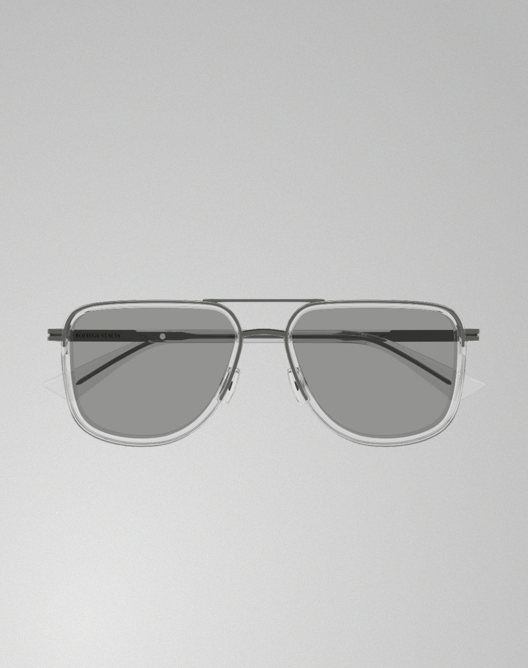 Bottega Veneta BV1463S-004 – Lunettes de soleil caravane argent (XL)