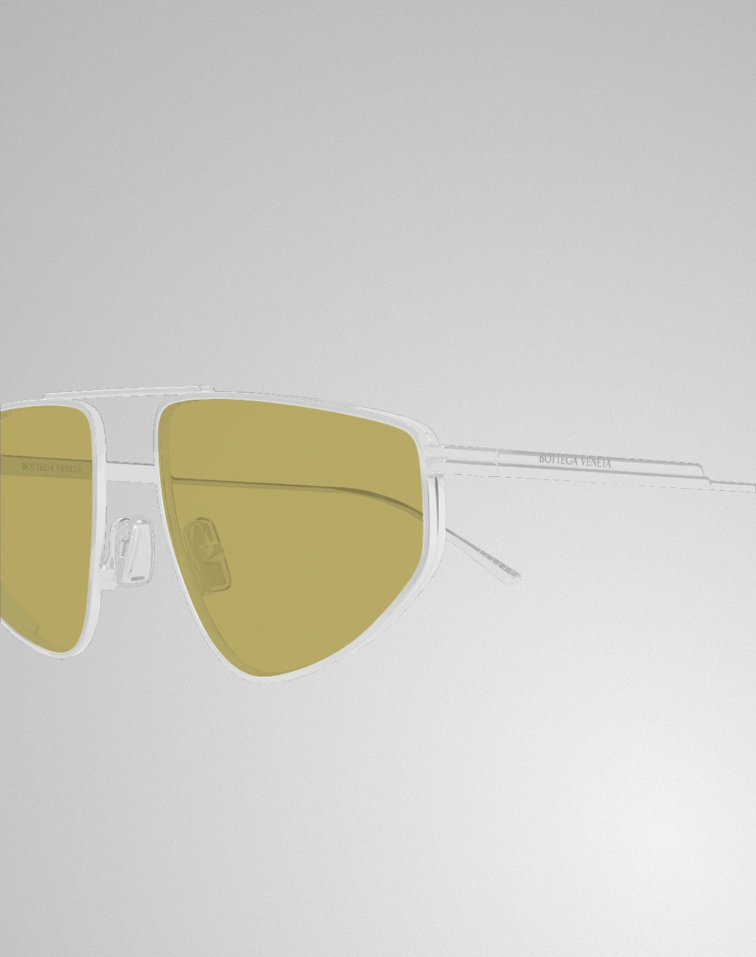 Bottega Veneta BV1466S-003 – Lunettes de soleil caravan argent (XL)