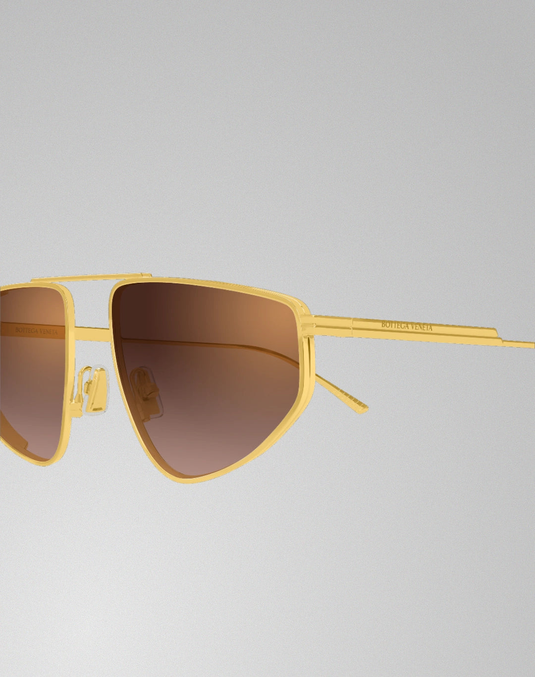 Bottega Veneta BV1466S-004 – Lunettes de soleil caravan or (XL)
