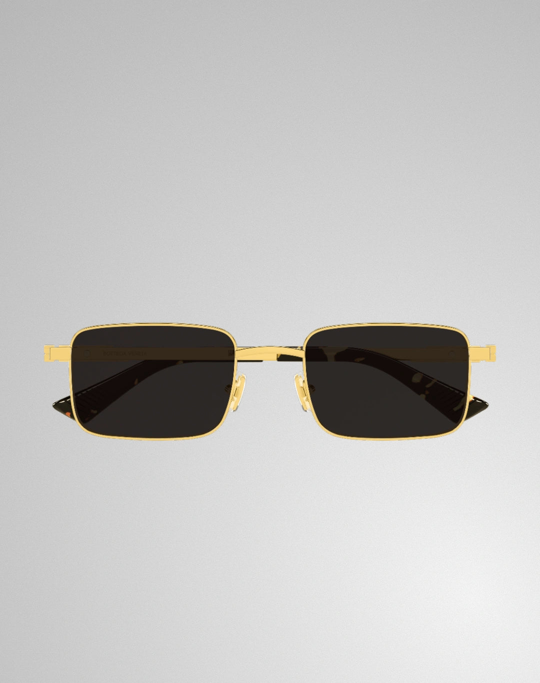 Bottega Veneta BV1469S-001 – Lunettes de soleil rectangulaire or (L)
