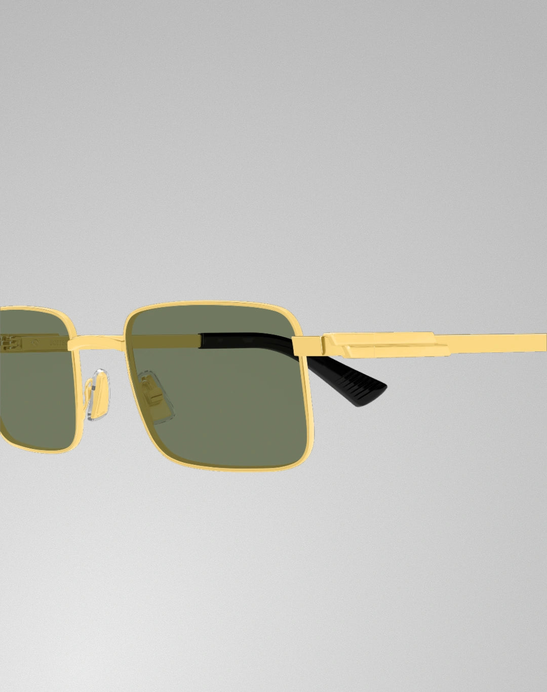 Bottega Veneta BV1469S-004 – Lunettes de soleil rectangulaire or (L)