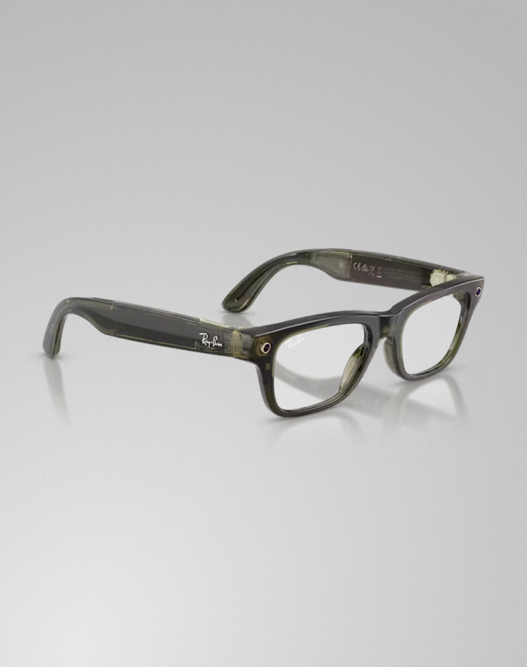 Ray-Ban Blayzer Optics 0RW7001 8530 – Lunettes de vue rectangulaires olive foncé transparent