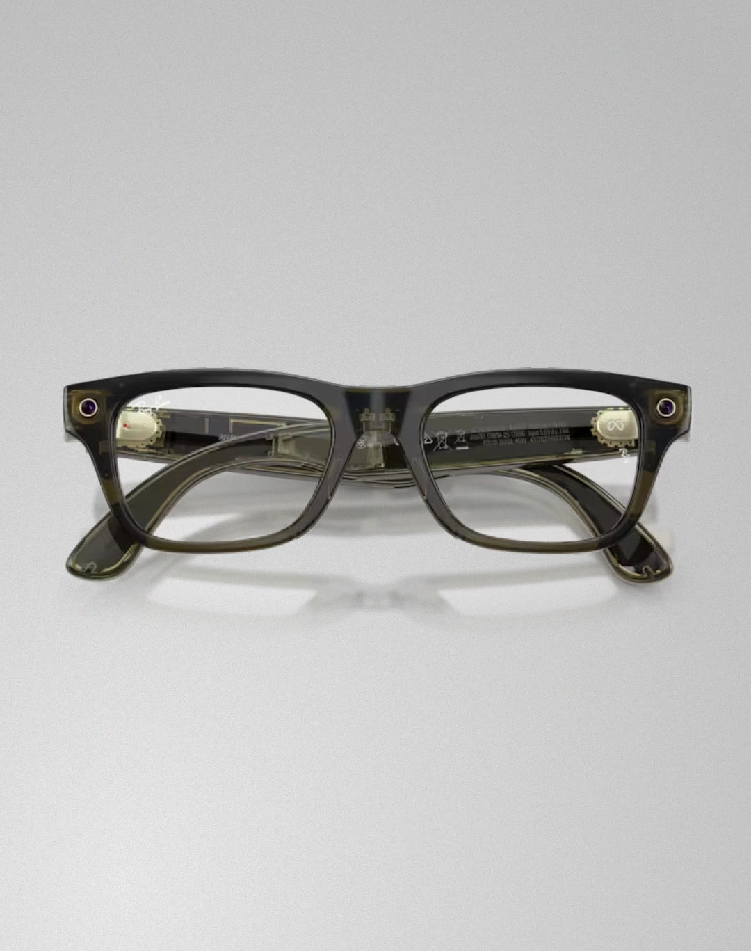 Ray-Ban Blayzer Optics 0RW7001 8530 – Lunettes de vue rectangulaires olive foncé transparent