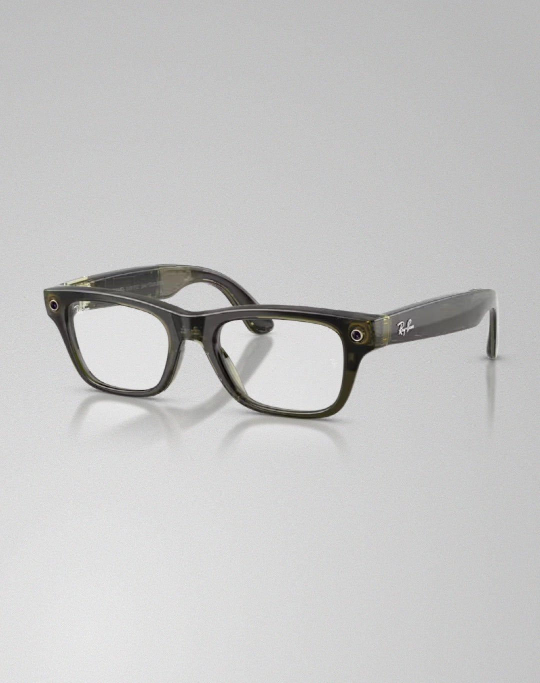 Ray-Ban Blayzer Optics 0RW7001 8530 – Lunettes de vue rectangulaires olive foncé transparent