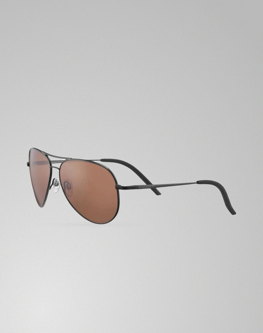 Serengeti Carrara 8297 – Lunettes de soleil pilote gunmetal brillant