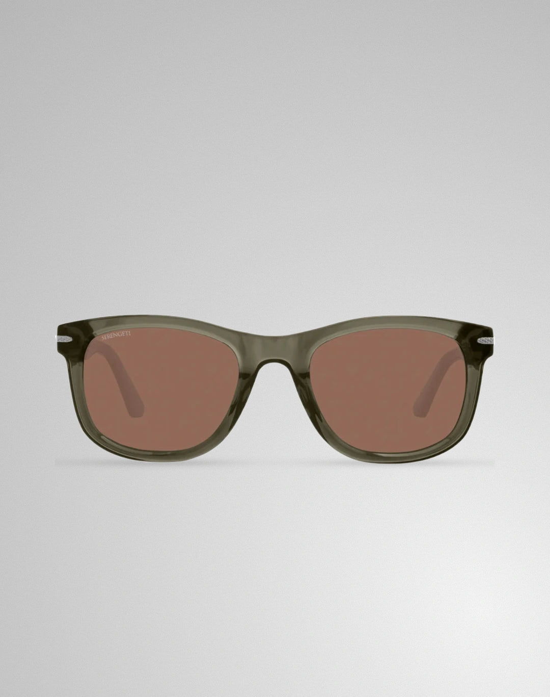 Serengeti Danny SS745004 – Lunettes de soleil cristal vert foncé brillant (L)