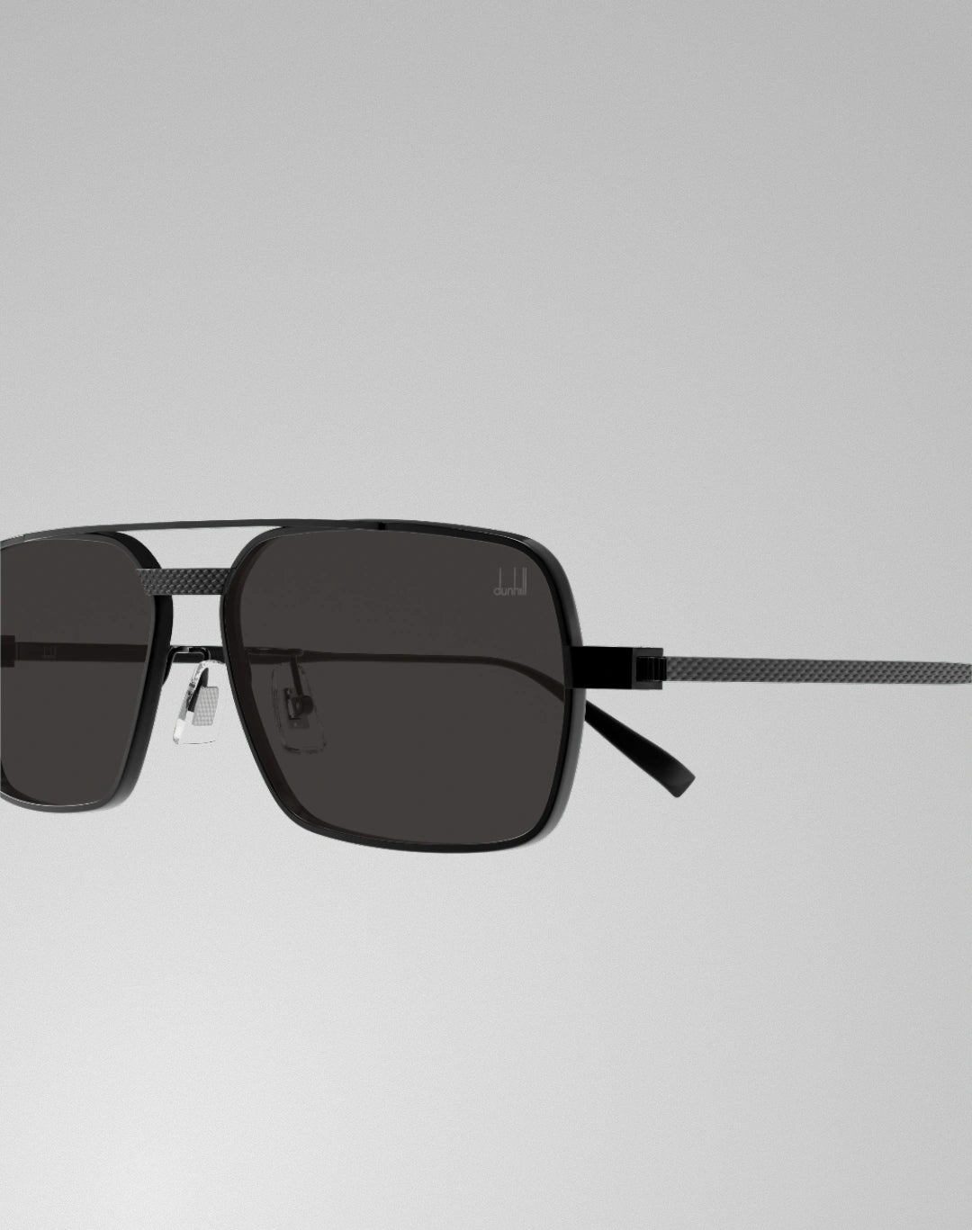 Dunhill DU0076S-001 – Lunettes de soleil pilote noir (XL)