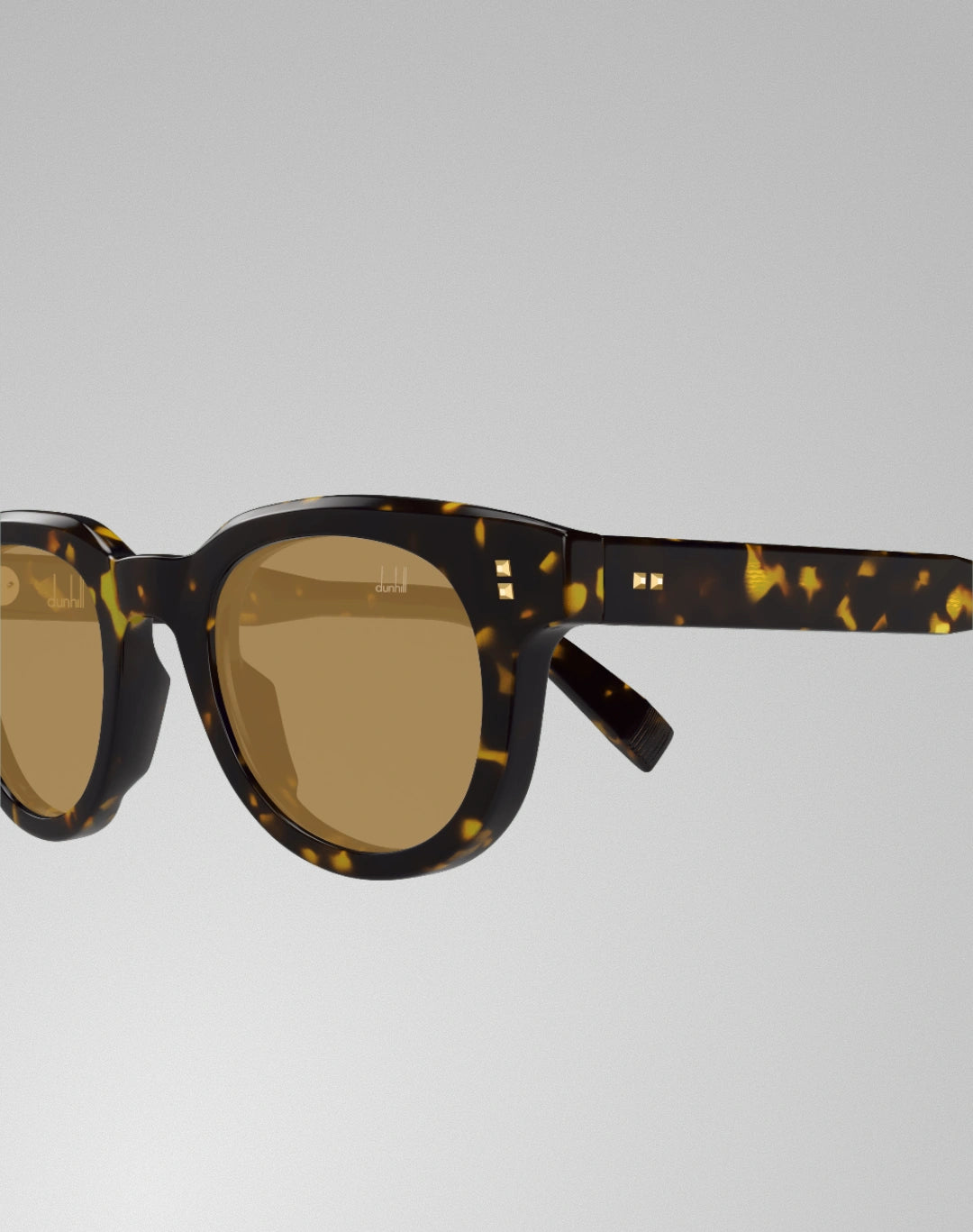 Dunhill DU0097S-004 – Lunettes de soleil ronde havane (S)