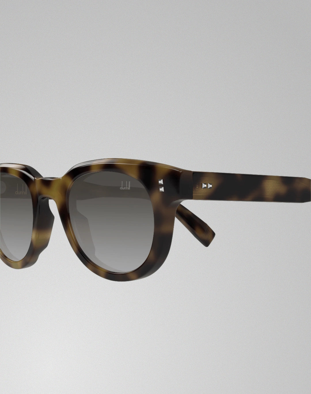 Dunhill DU0097S-005 – Lunettes de soleil ronde havane (S)