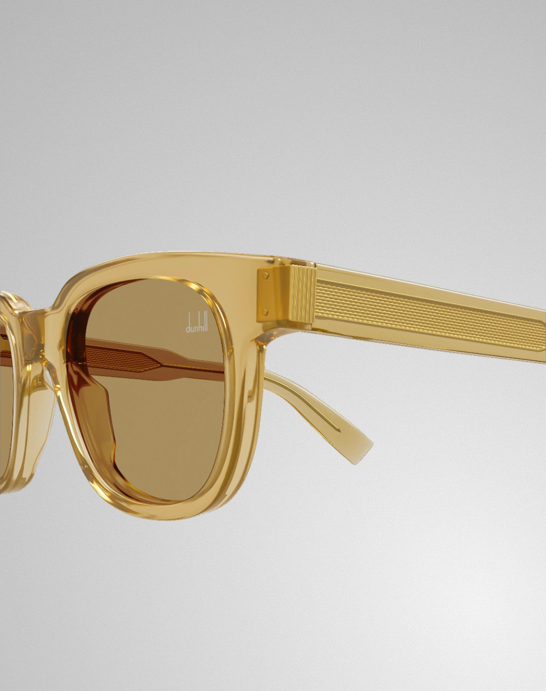 Dunhill DU0117S-004 – Lunettes de soleil rectangulaire jaune (M)