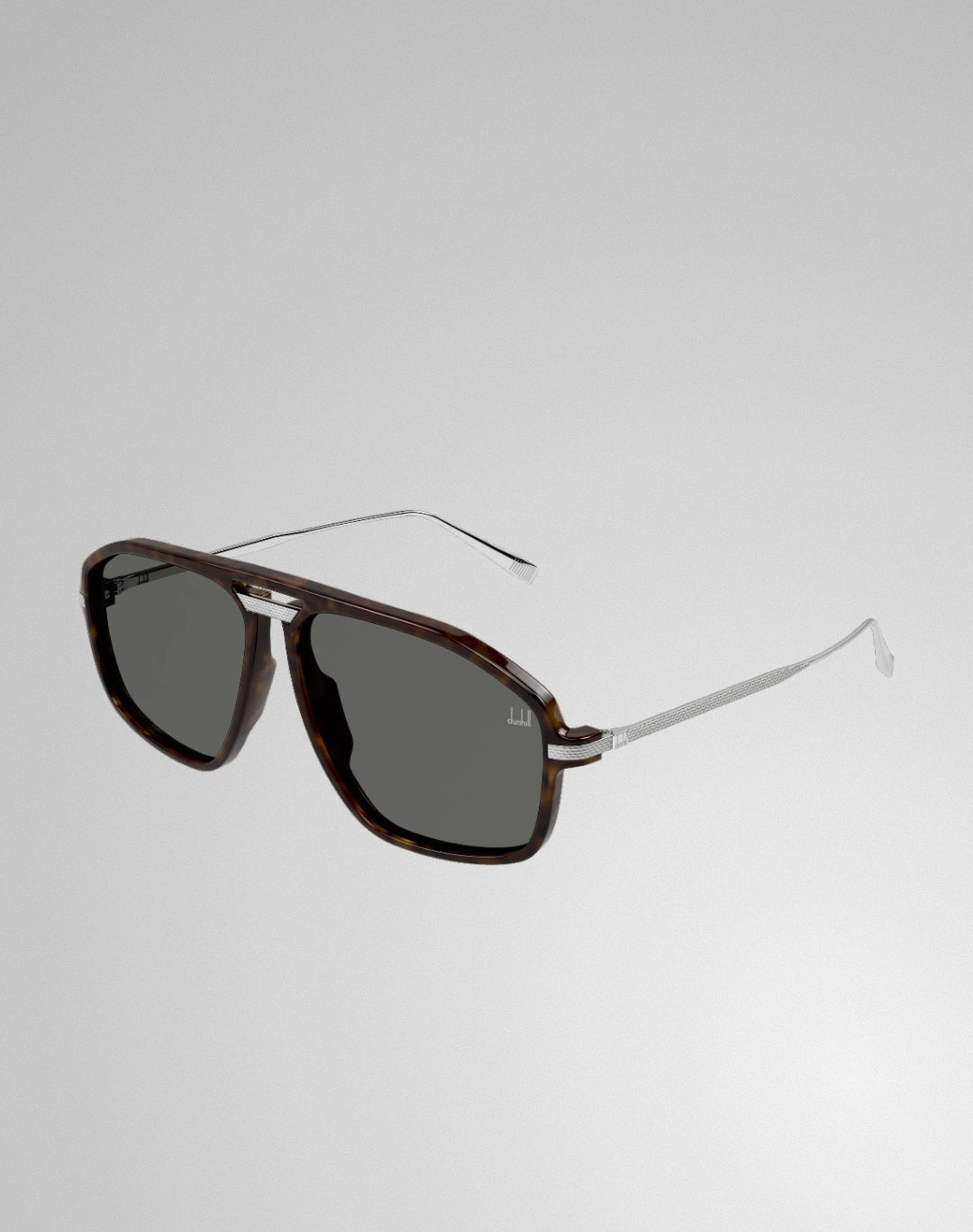 Dunhill DU0120S-002 – Lunettes de soleil pilote carrée havane (XL)