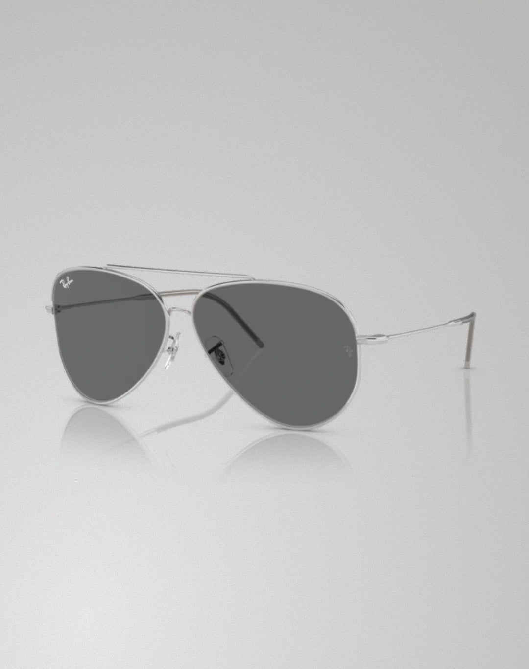 Ray-Ban 0RB0101S-003GR – Lunettes de soleil pilote argent