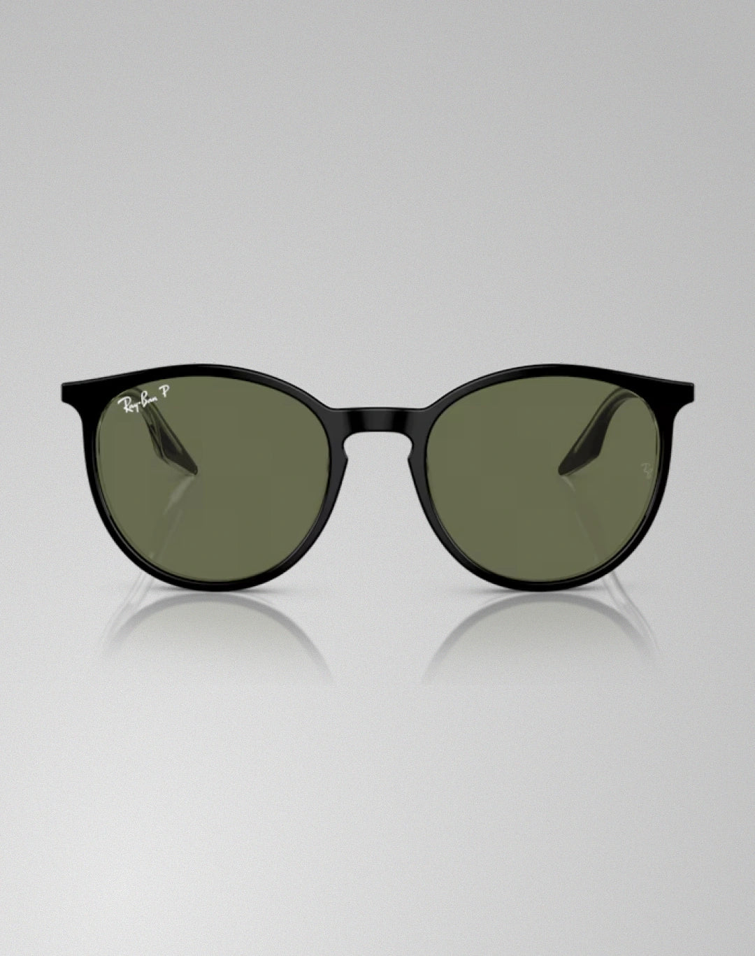 Ray-Ban RB2204-91958 – Lunettes de soleil pantos noir sur transparent