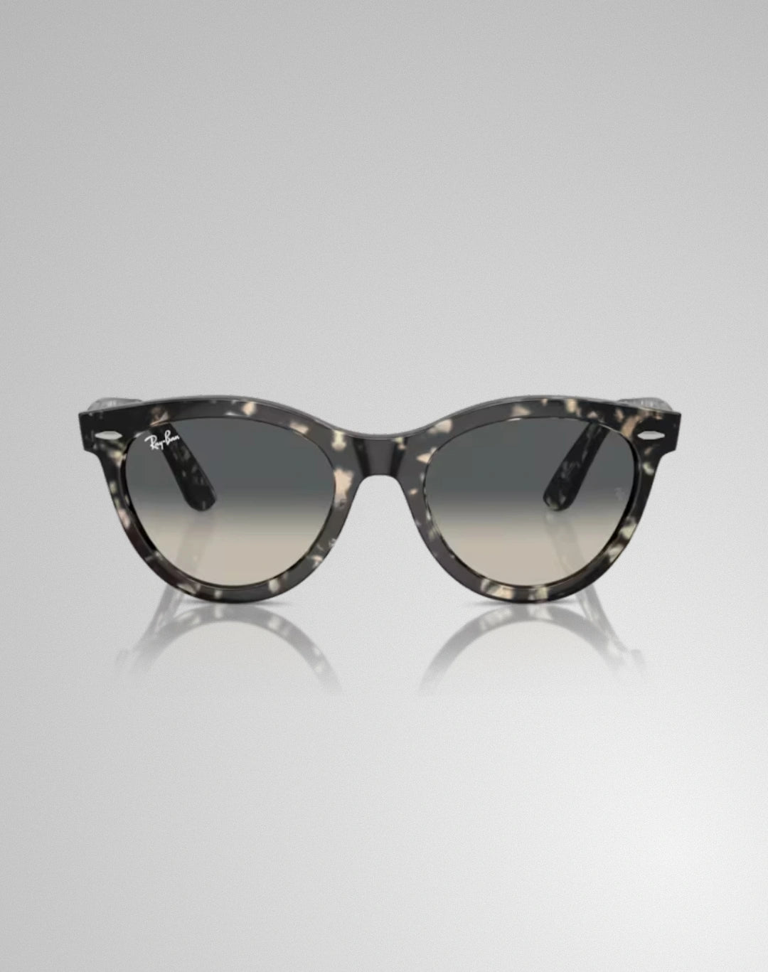 Ray-Ban RB2241-133371 – Lunettes de soleil rond gris havana