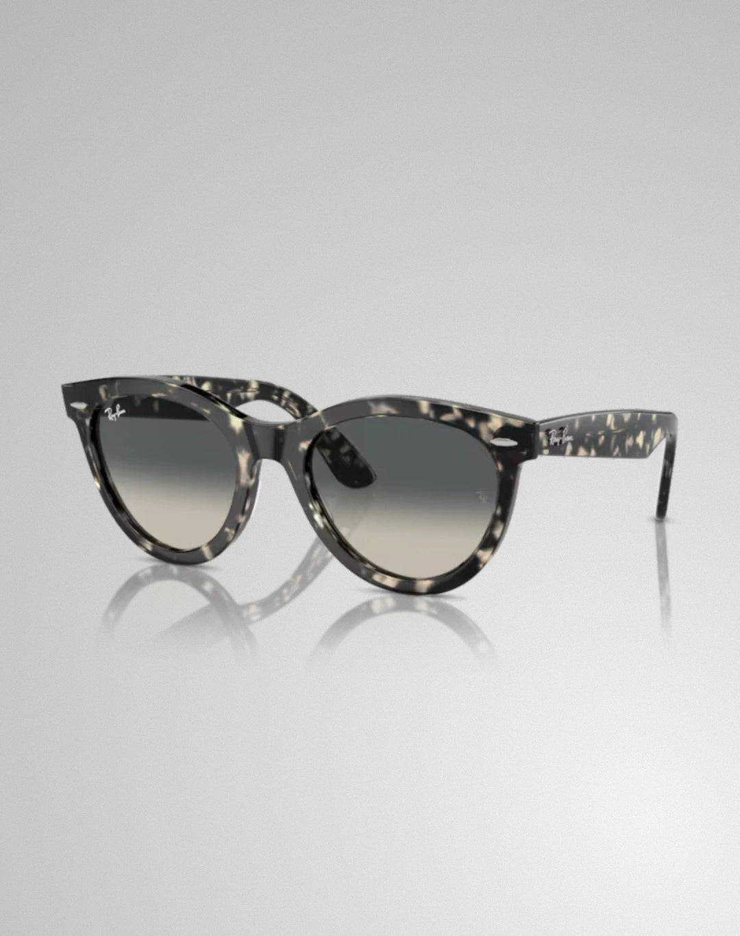 Ray-Ban RB2241-133371 – Lunettes de soleil rond gris havana