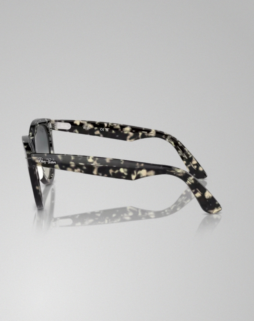 Ray-Ban RB2241-133371 – Lunettes de soleil rond gris havana