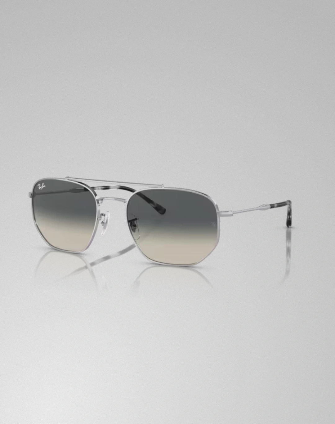 Ray-Ban RB3707-00371 – Lunettes de soleil irrégulier argent