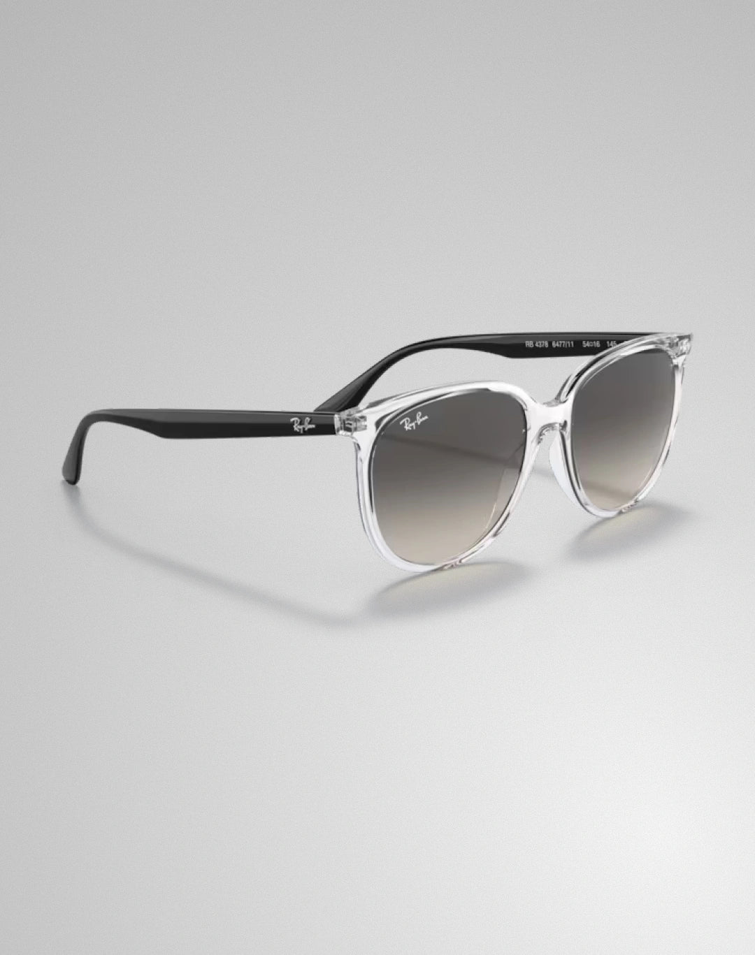 Ray-Ban RB4378-647711 – Lunettes de soleil carré transparent