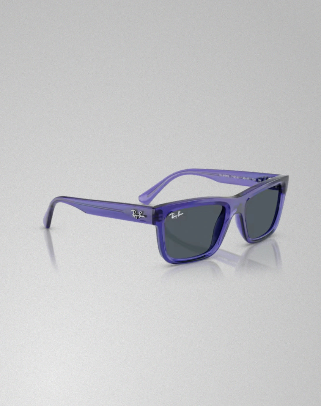 Ray-Ban RJ9196S-719187 – Lunettes de soleil rectangulaire violet transparent