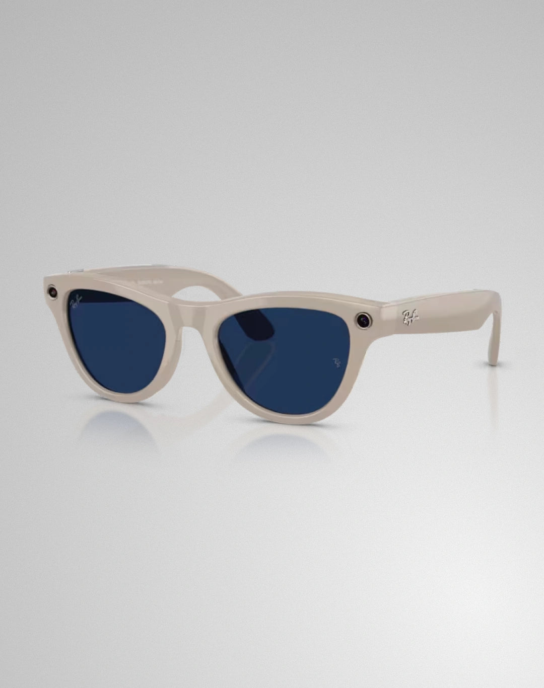 Ray-Ban Skyler 0RW4014 6700/MF – Lunettes de soleil œil de chat gris craie