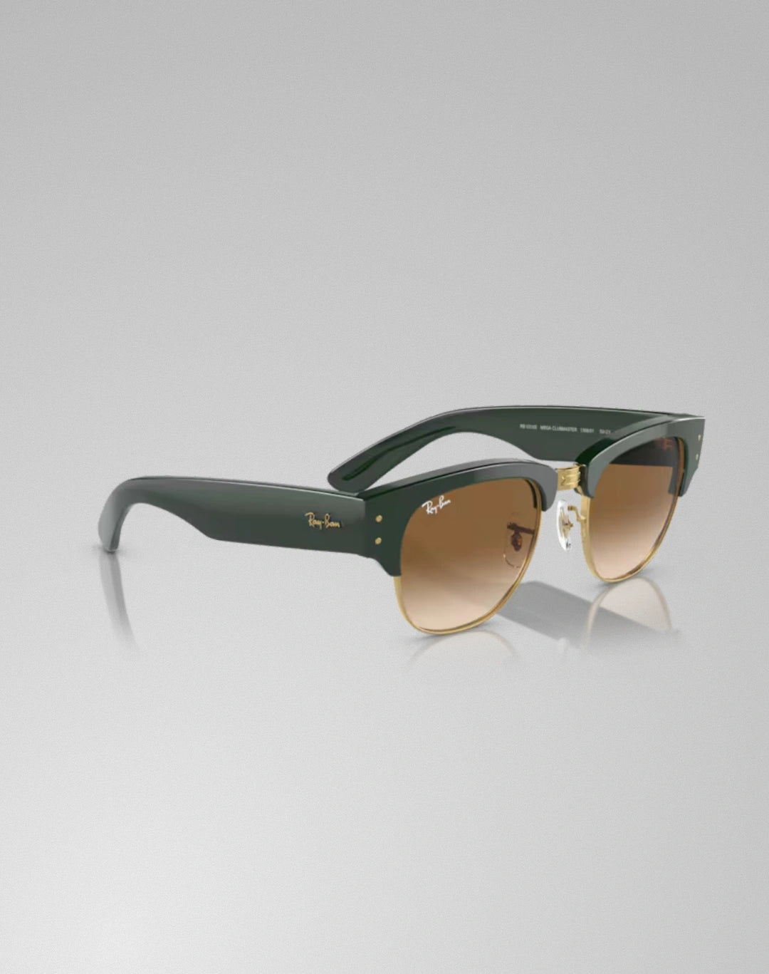 Ray-Ban 0RB0316S-136851 – Lunettes de soleil carré haut vert sur doré