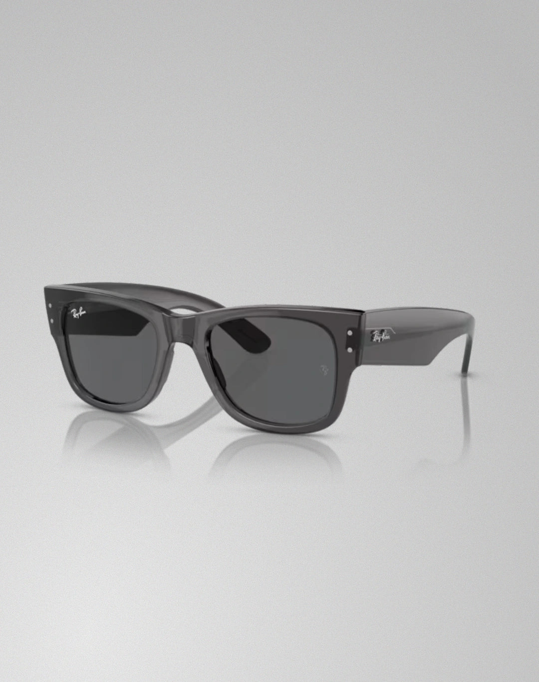 Ray-Ban 0RB0840S-1390B1 – Lunettes de soleil carré transparent noir